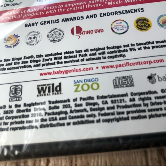 “Baby Genius: Baby Animals Favorite Sing-A-Longs” New DVD - 2007 - San Diego Zoo - Picture 14 of 15